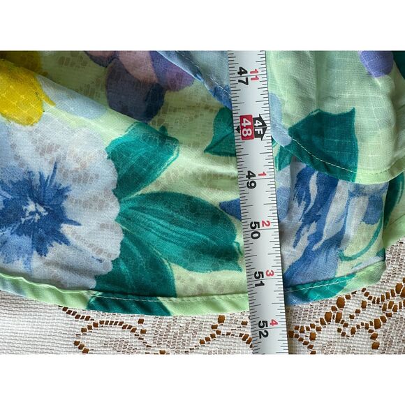 NEW Women's Summer Dress, Maxi Floral Greens, Spaghetti Strap LILY ROSE Plus XXL - Picture 9 of 9